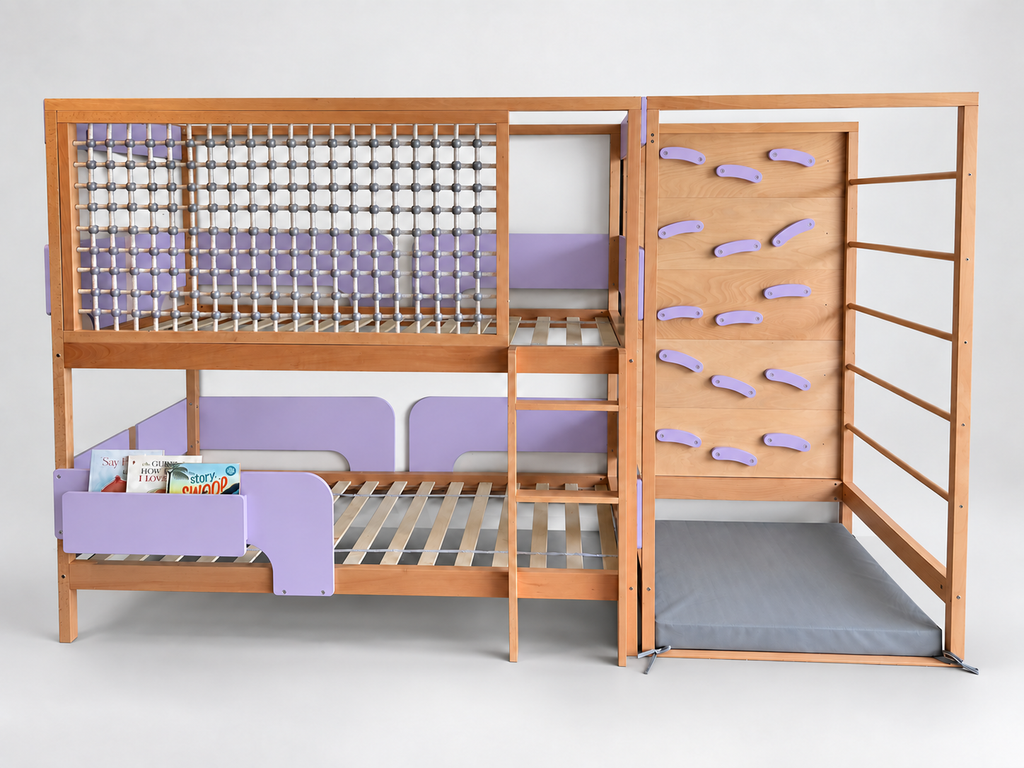 Rest & Play Bed + Climber - Lilac